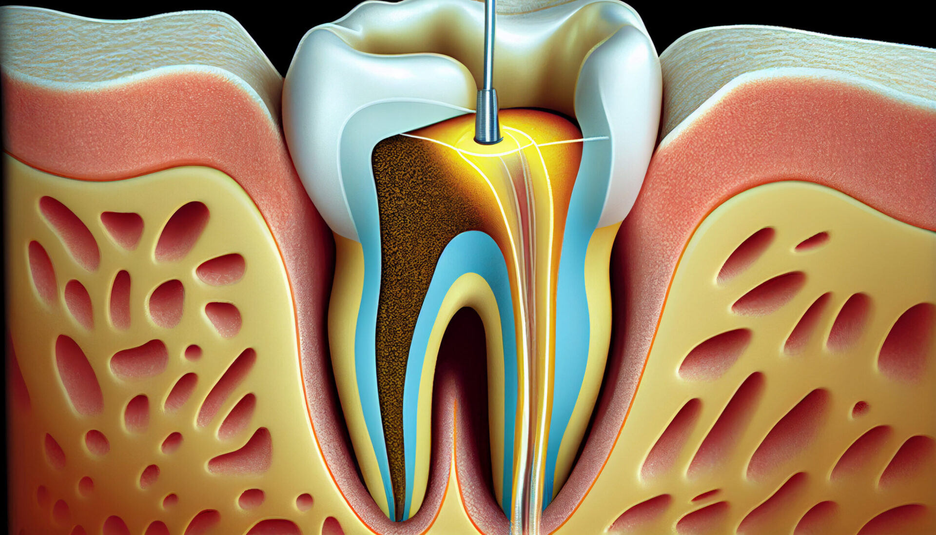 before and after a root canal